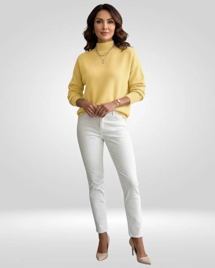 Jersey de cuello alto Vera – Máxima comodidad