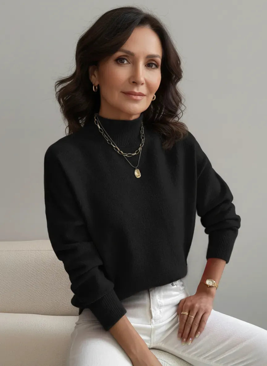 Jersey de cuello alto Vera – Máxima comodidad